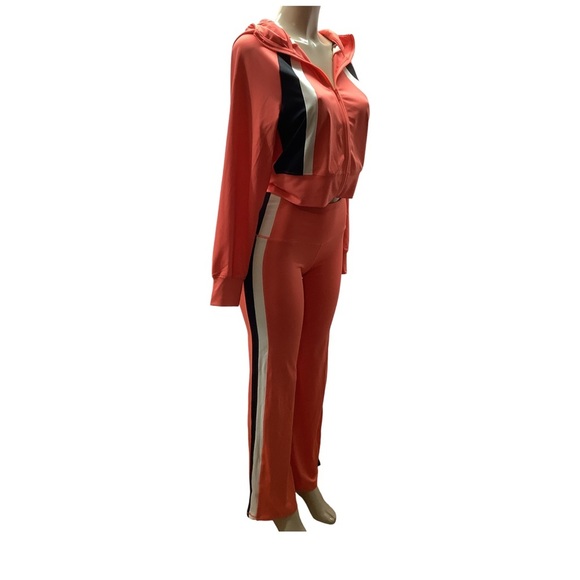 Pro Player Size Small Coral Wicking Hooded Zip Jacket & Pants. New With Tags. - Picture 1 of 12